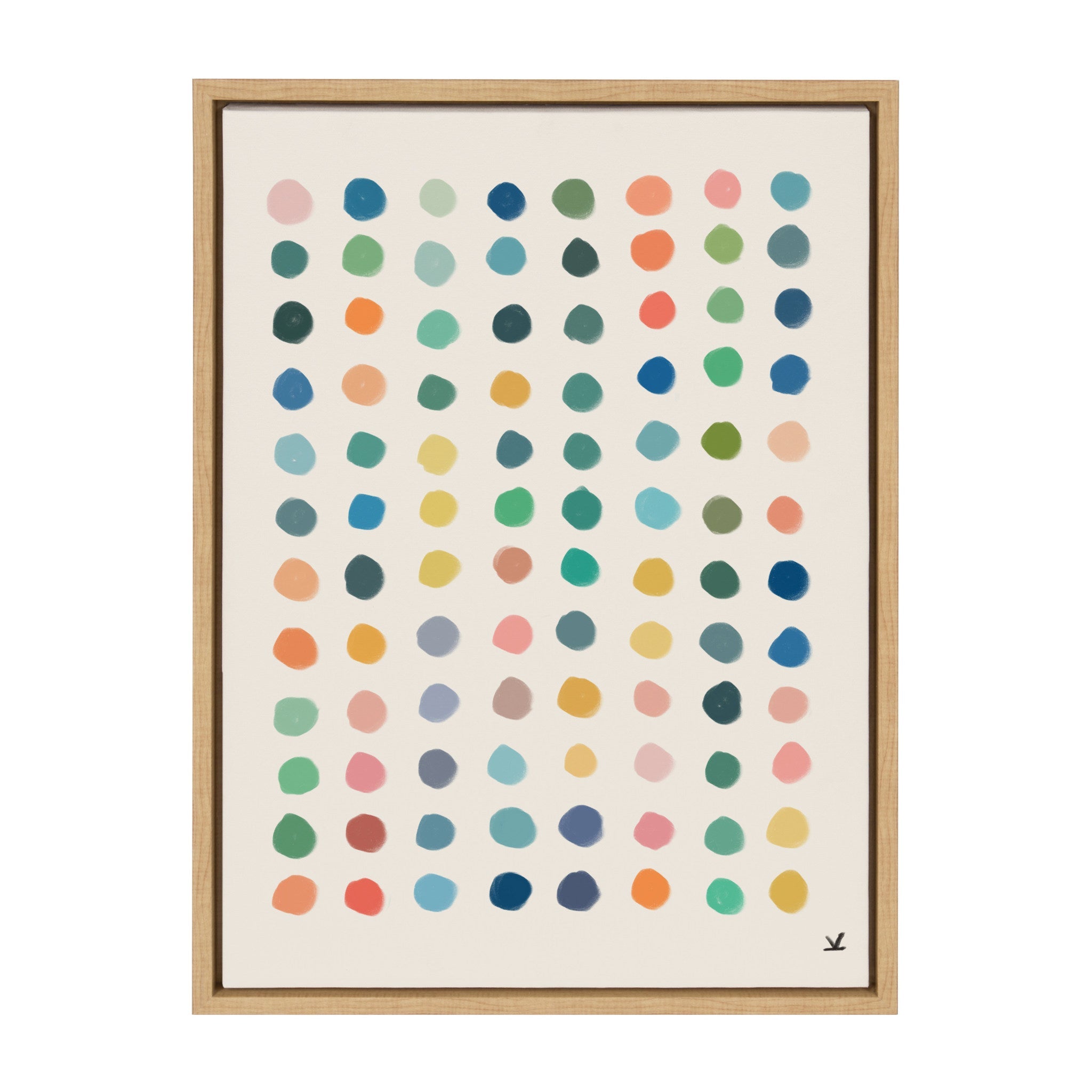 Sylvie Meditation 3 Framed Canvas by kateandlaurel - main product image for Resin Society