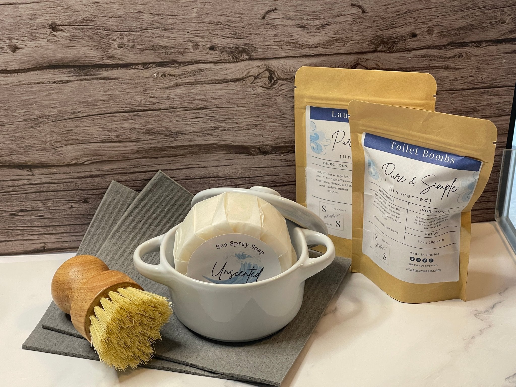 Zero Waste Essentials Starter Bundle by Sea Spray Soap - main product image for Resin Society