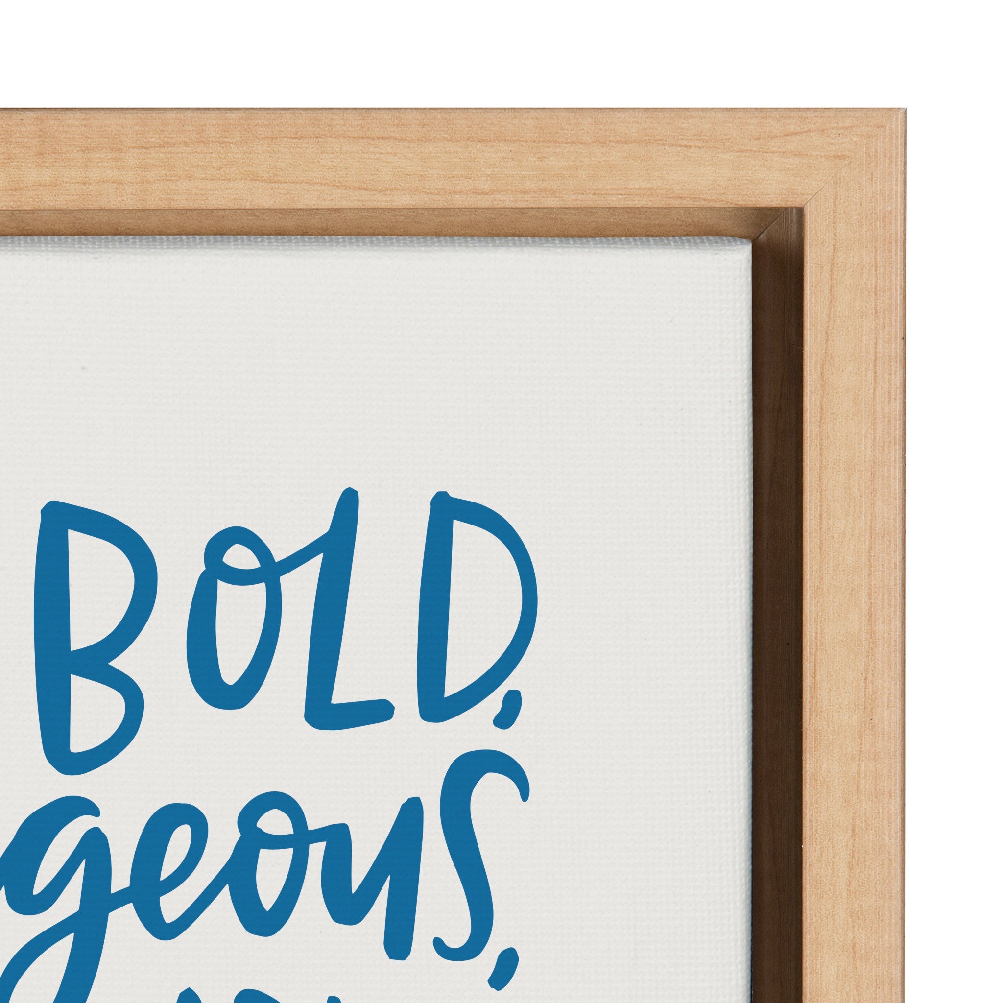 Sylvie Brave Bold Framed Canvas by kateandlaurel - product image 3 for Resin Society