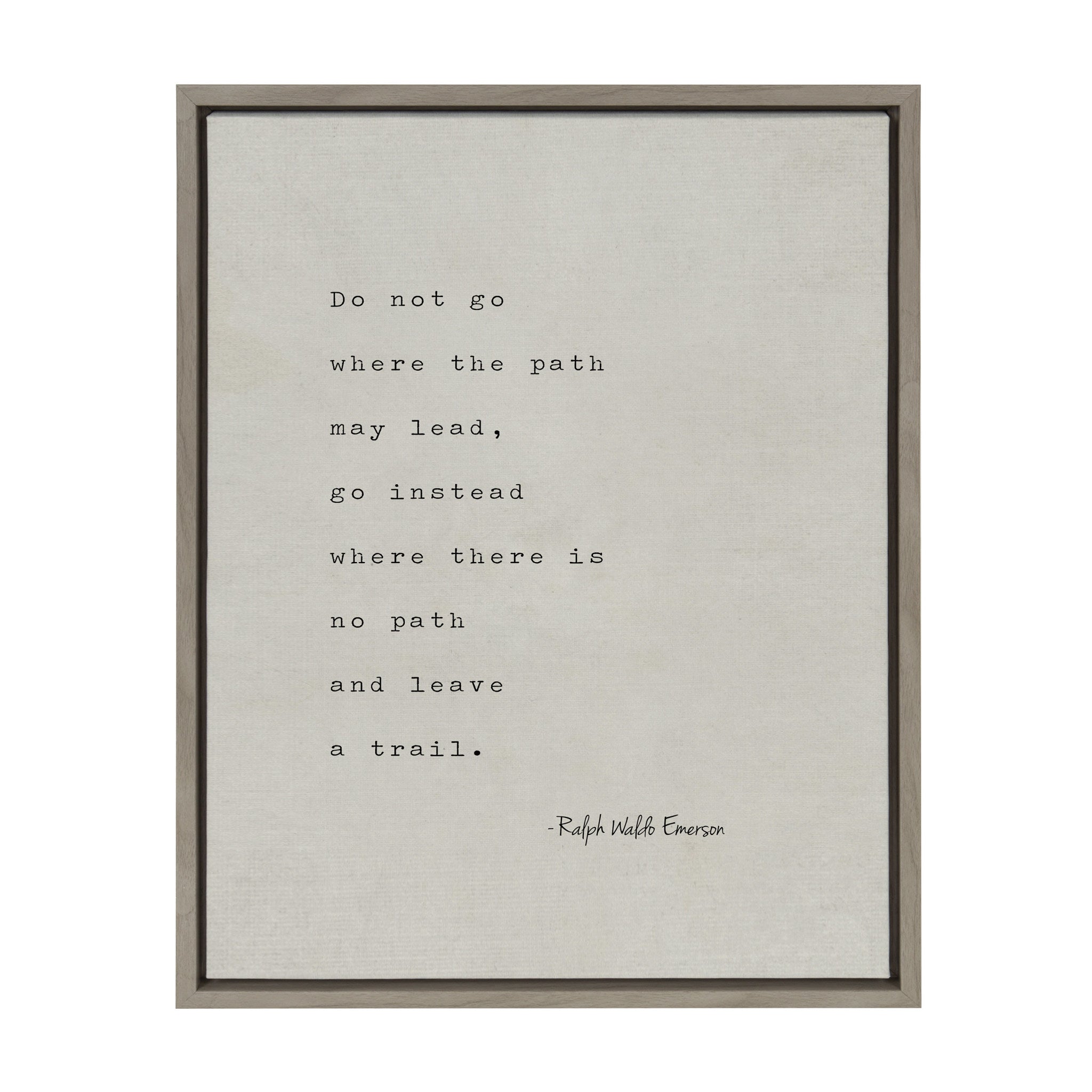 Sylvie Emerson Quote Framed Canvas by kateandlaurel - main product image for Resin Society