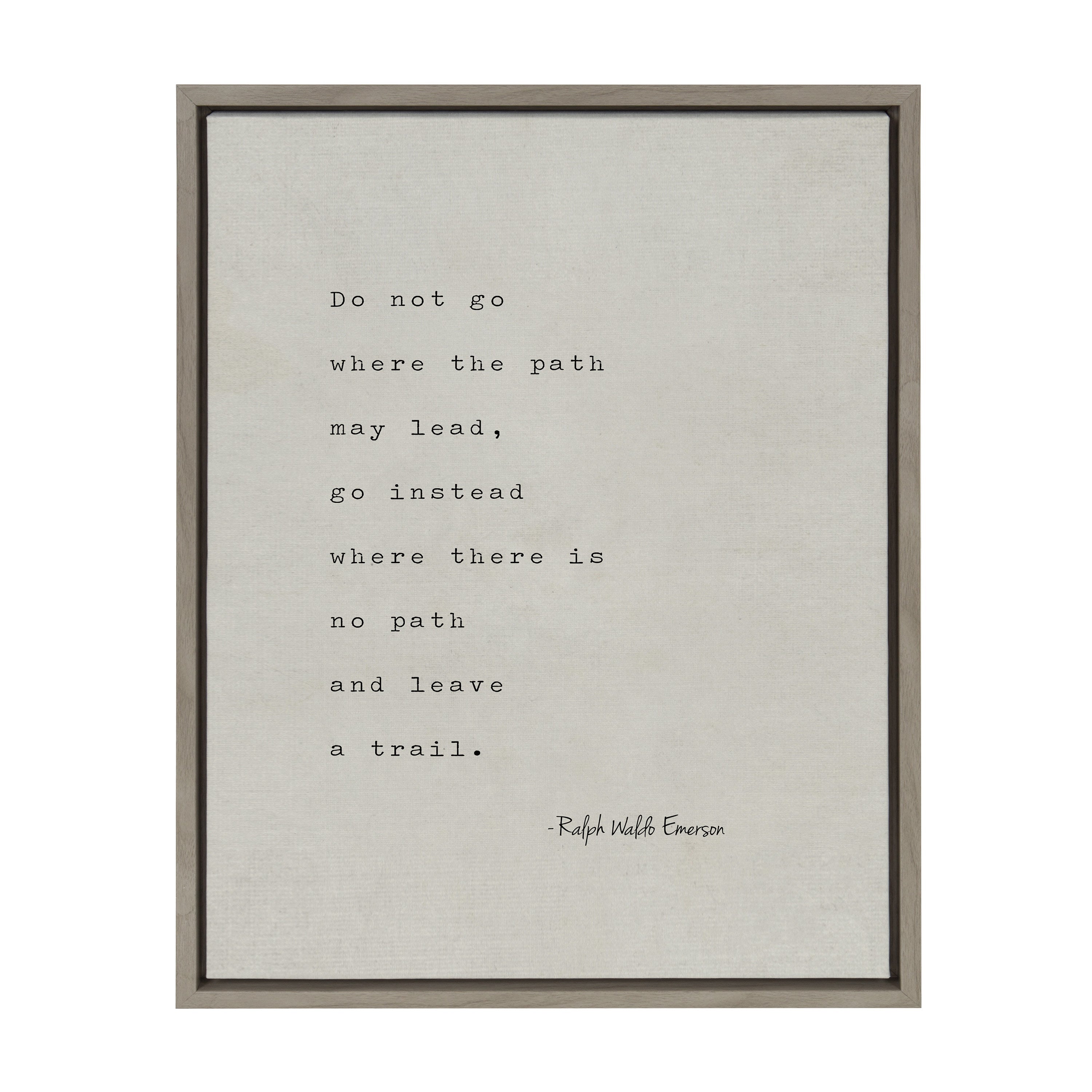 Sylvie Emerson Quote Framed Canvas by kateandlaurel - product image 7 for Resin Society