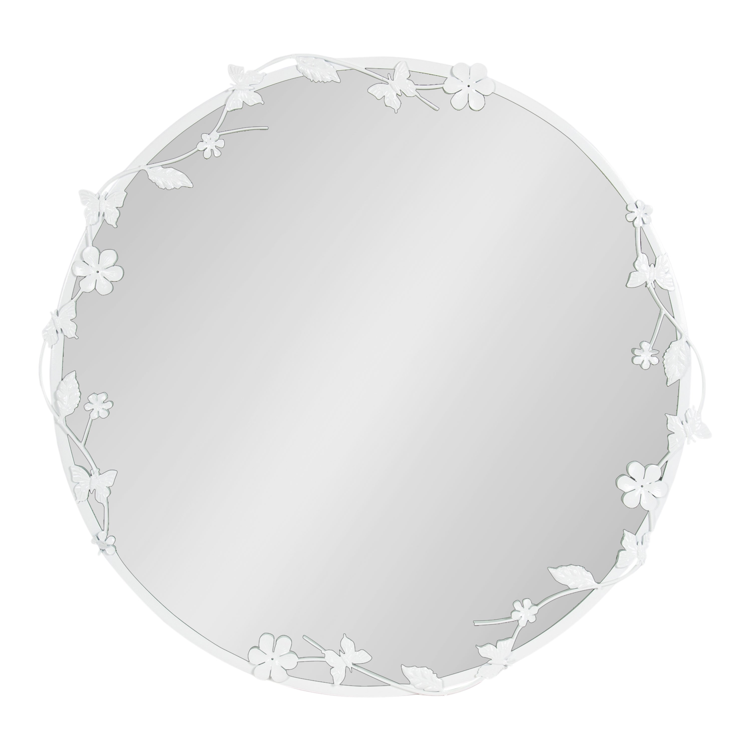Rosella Floral Wall Mirror Metal