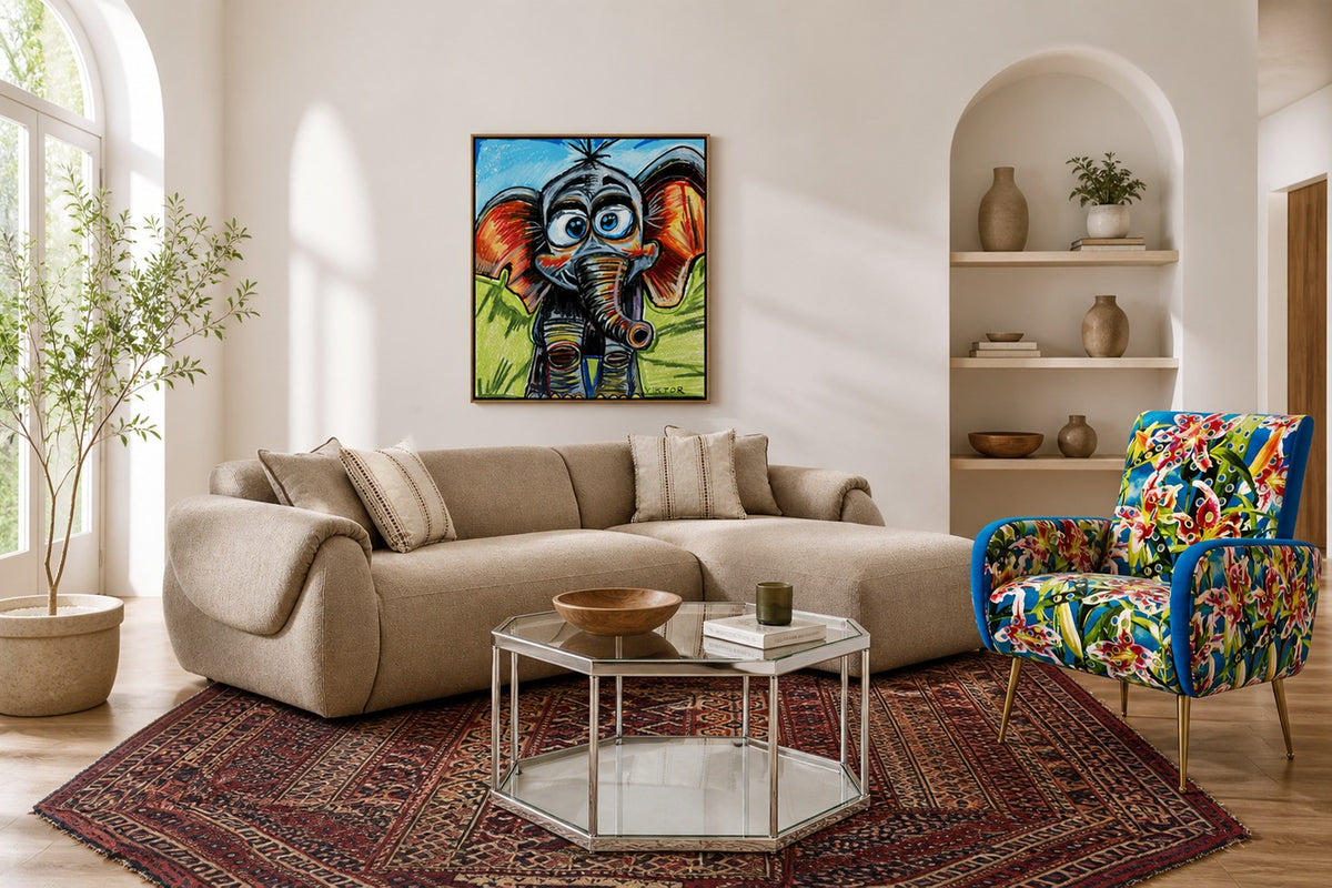 How High Should You Hang Art Above a Sofa?