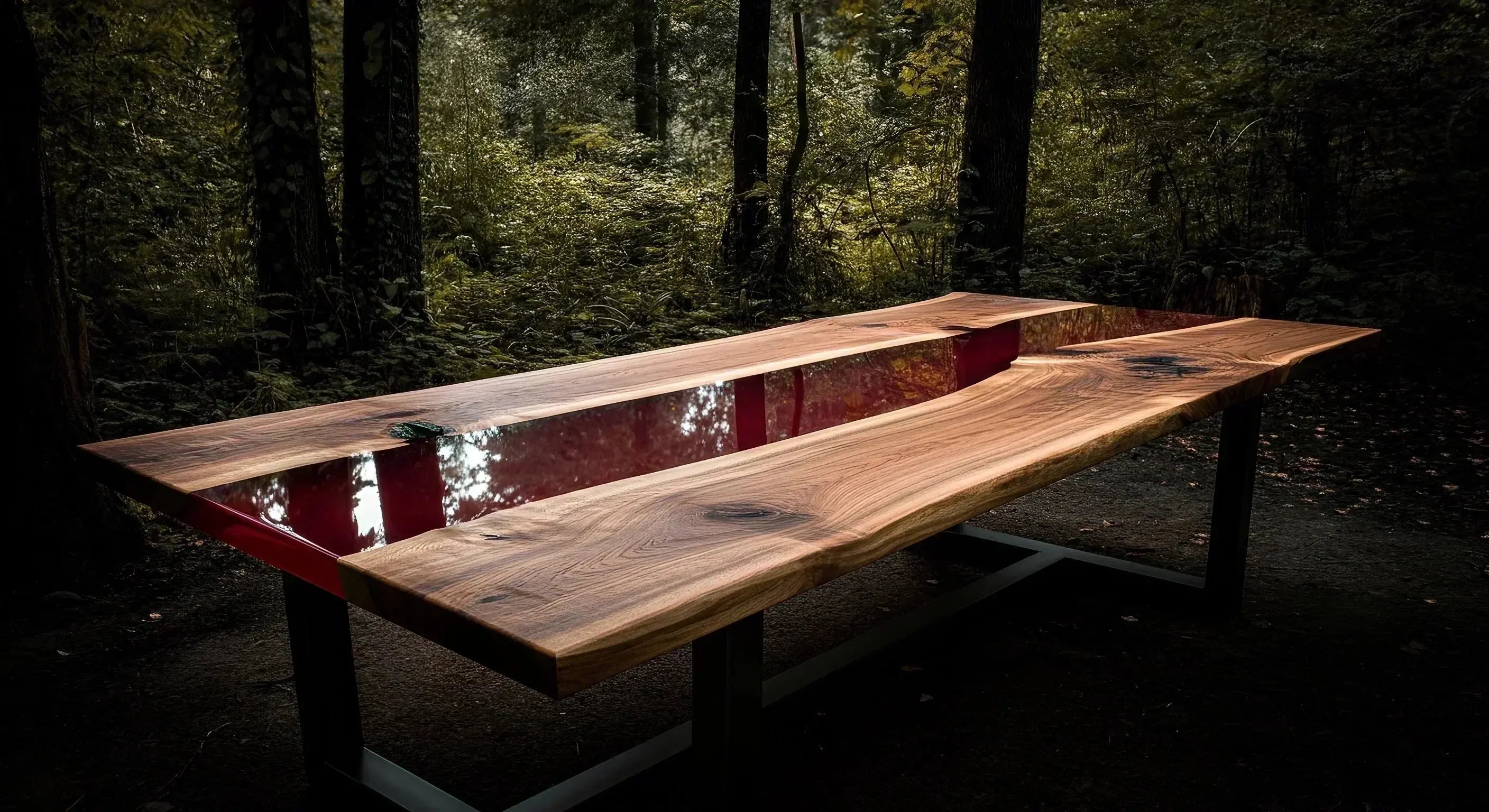 They Say Cardinals Carry Souls—So We Built an Epoxy Table Around That