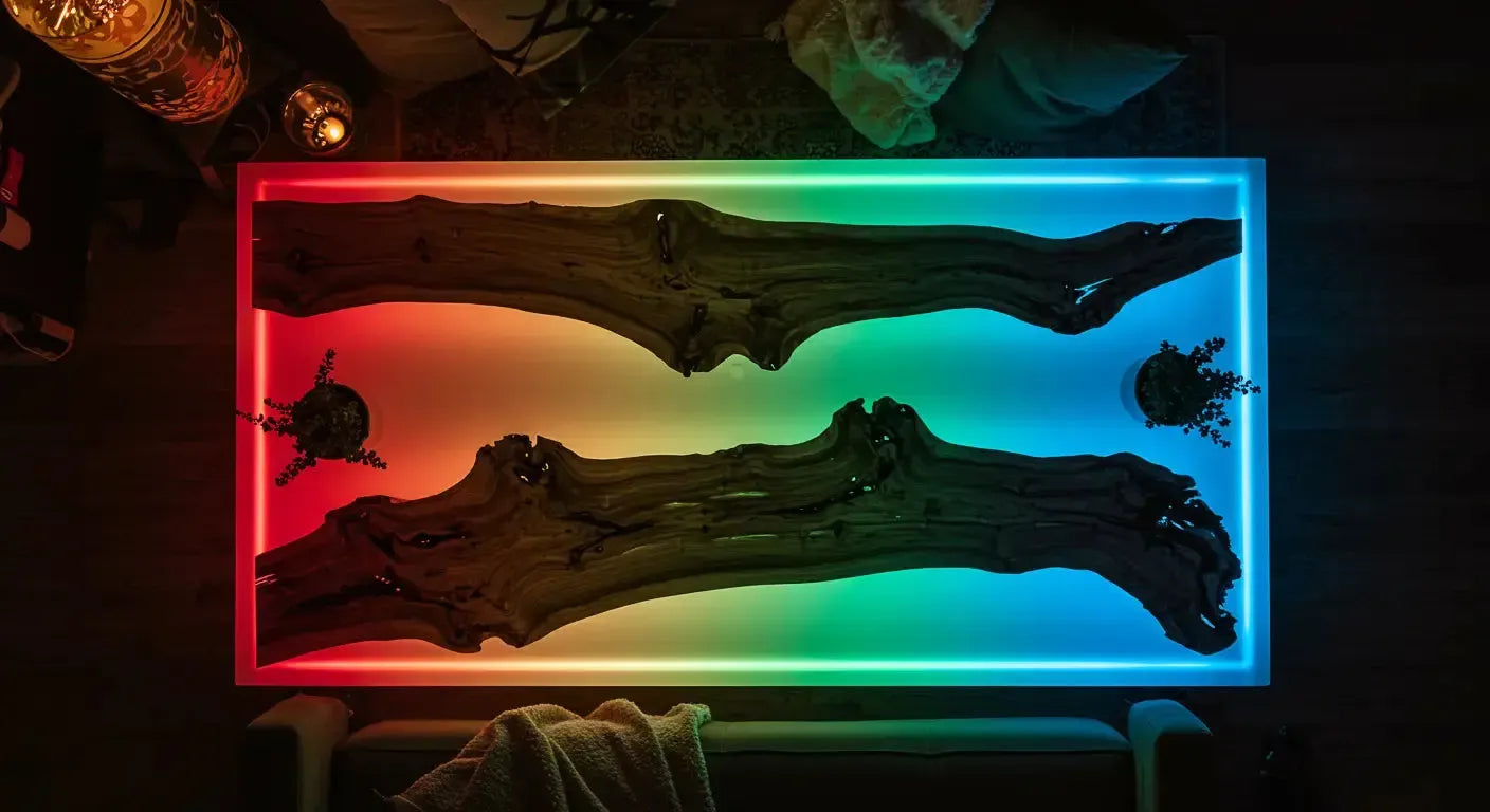 LED Epoxy Table: What I Learned Adding Lights to My Resin Table – Resin ...