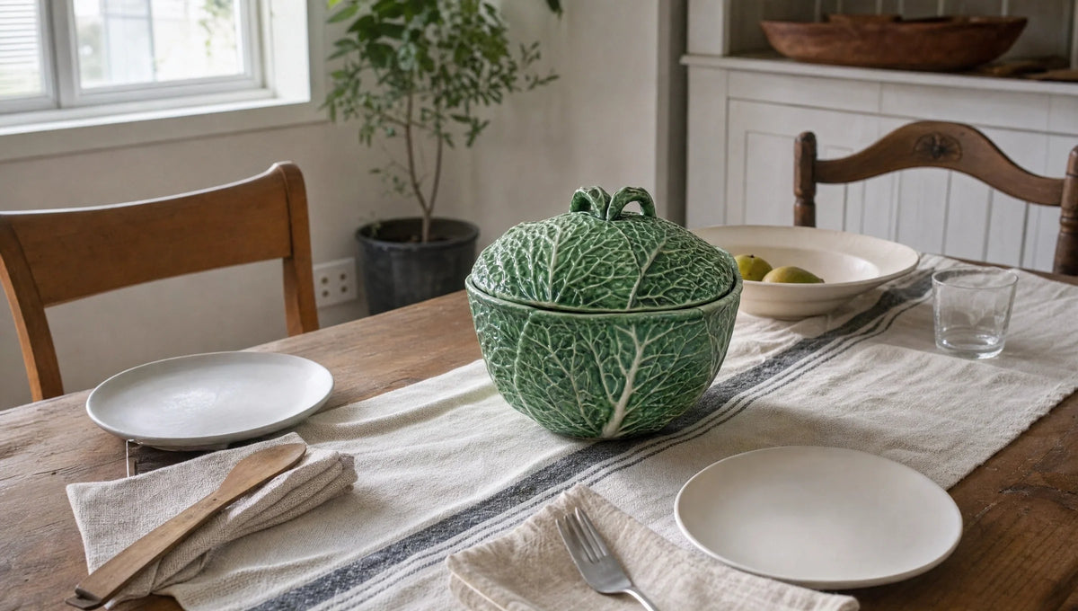A familiar vegetable shape becomes a useful ceramic container.
