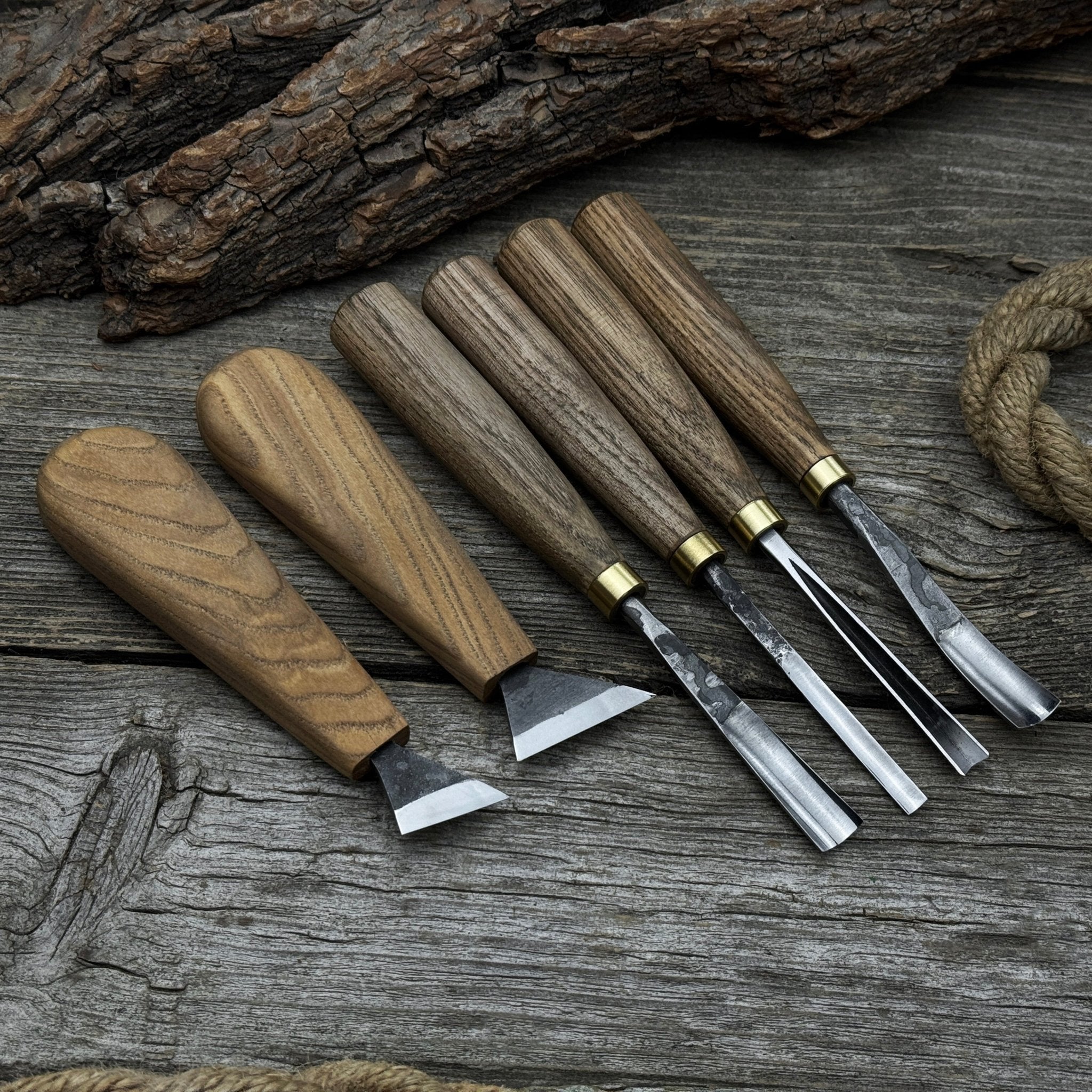 Chisels, Gouges & Froes featuring 6-Piece Wood Carving Tool Set – Knives, Gouges & Chisels for Detail Work at Resin Society