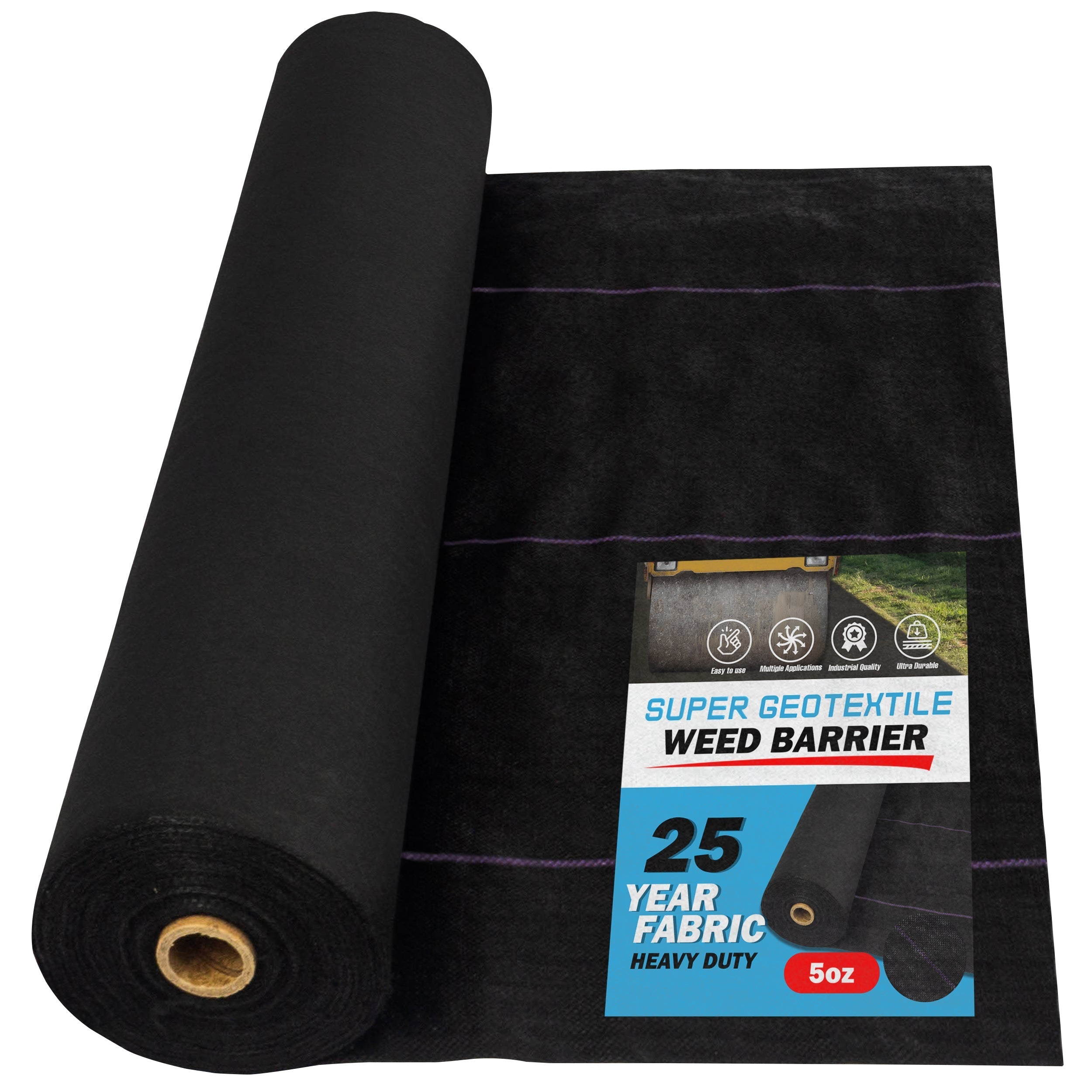 Landscape Fabric & Geotextile featuring Pro Grade 5oz Weed Barrier at Resin Society