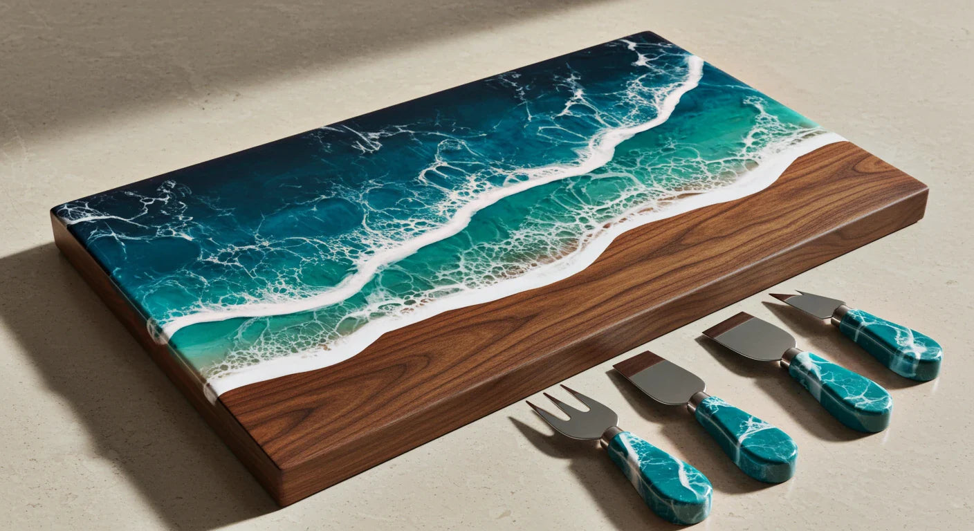 Ocean Resin Charcuterie Boards