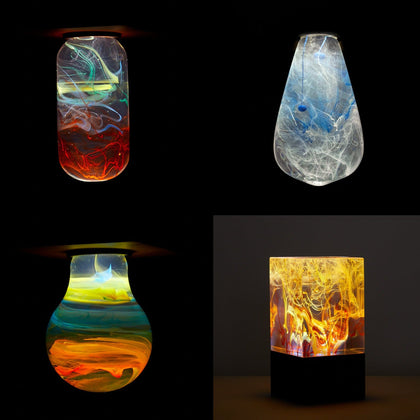 Handcrafted Resin Light Bulbs
