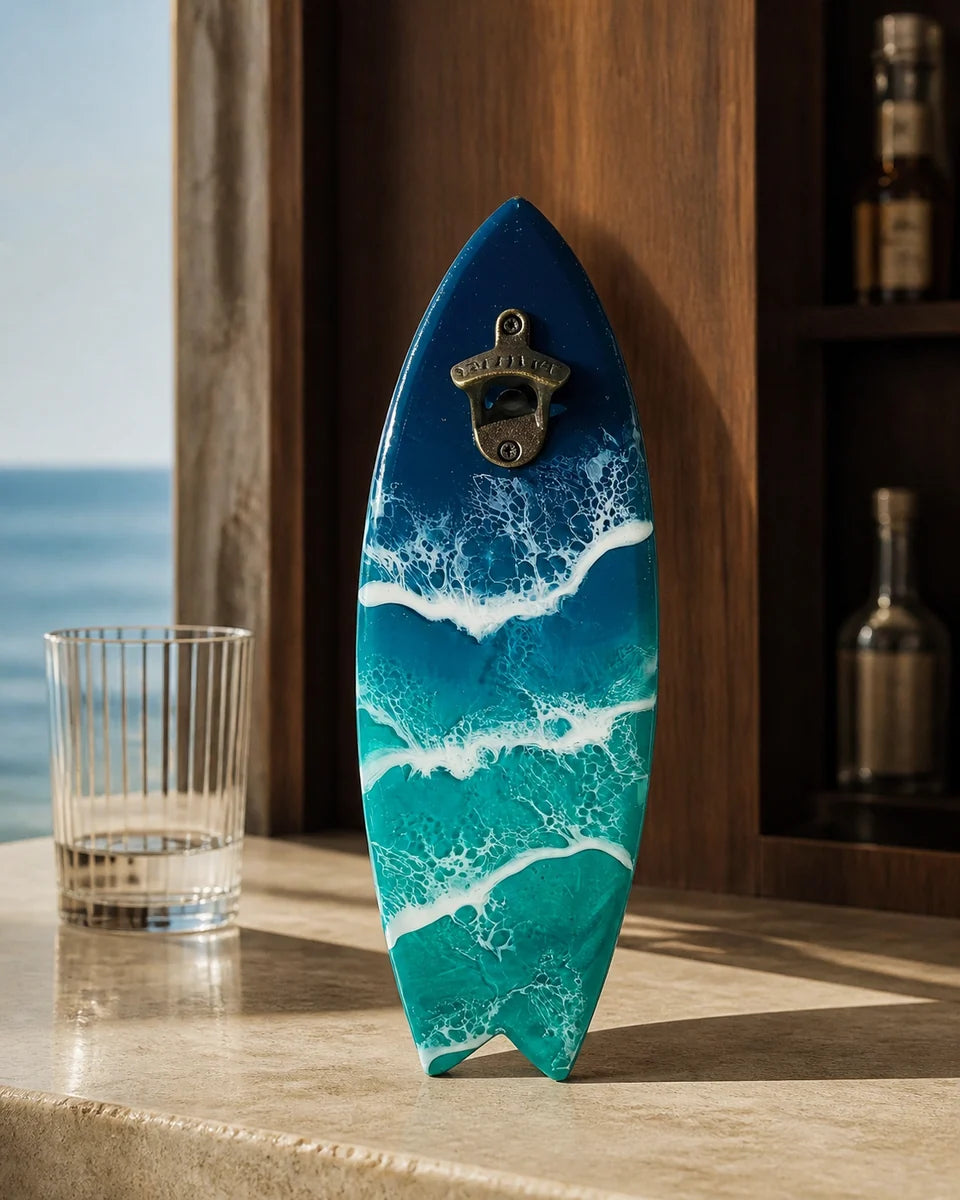 Ocean Resin Art styled collection scene at Resin Society