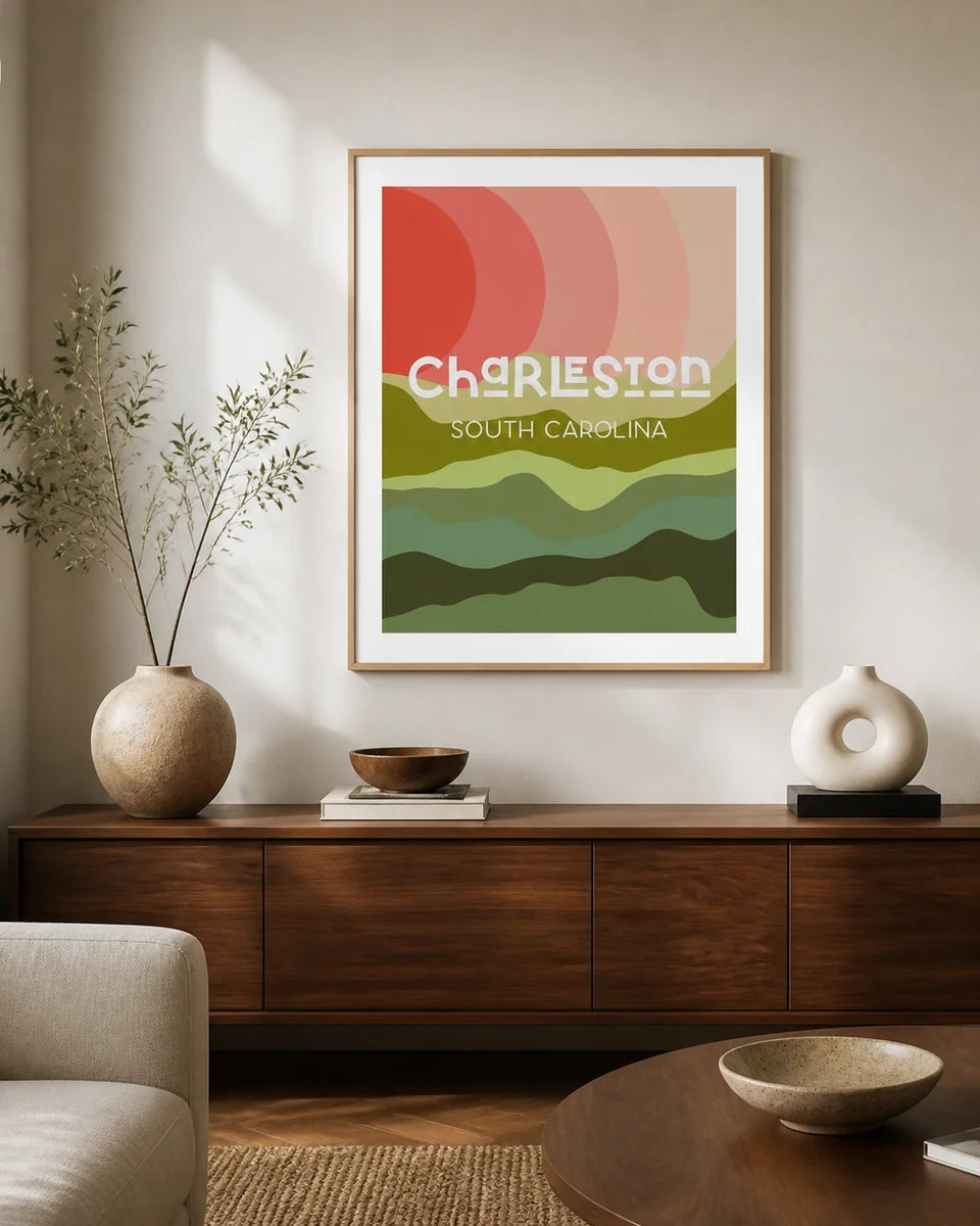 Abstract Wall Art styled collection scene at Resin Society