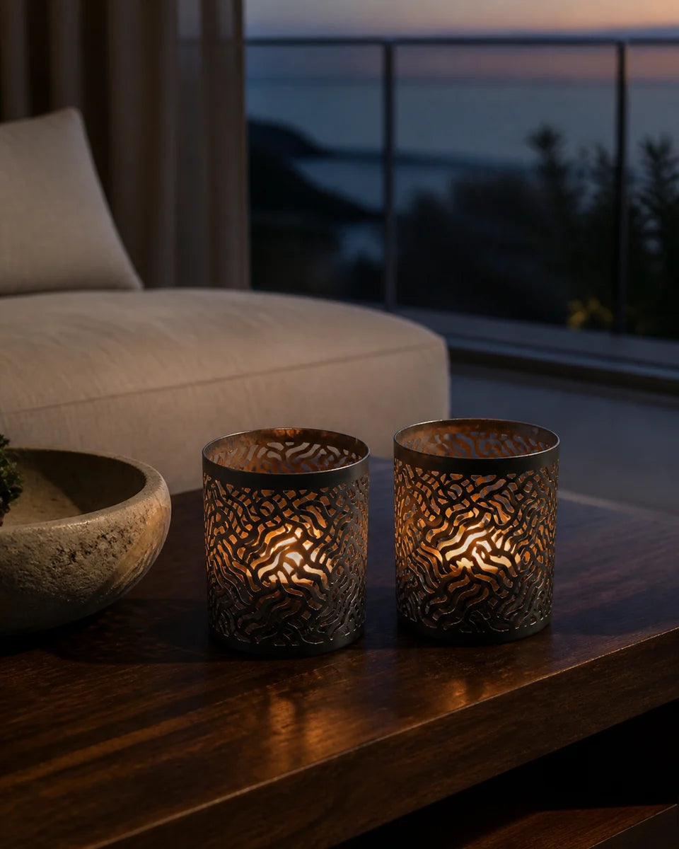 Candles & Candle Holders styled collection scene at Resin Society