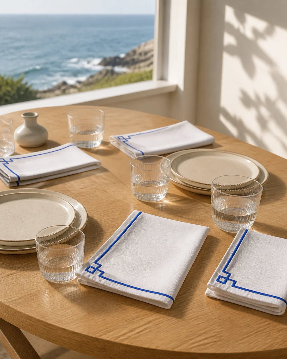 Table Linens styled collection scene at Resin Society