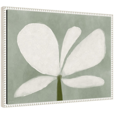 White Floral No.
2 by Gabrielly Guedes Framed Canvas Wall Art Print