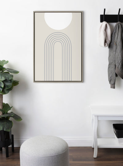 Sylvie Full Moon over the Mountain Top Framed Canvas by kateandlaurel - product image 6 for Resin Society