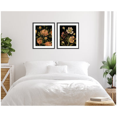 Moody Floral 3 & 5 2 Piece Framed Wall Art Print Set by Annie Quigley
