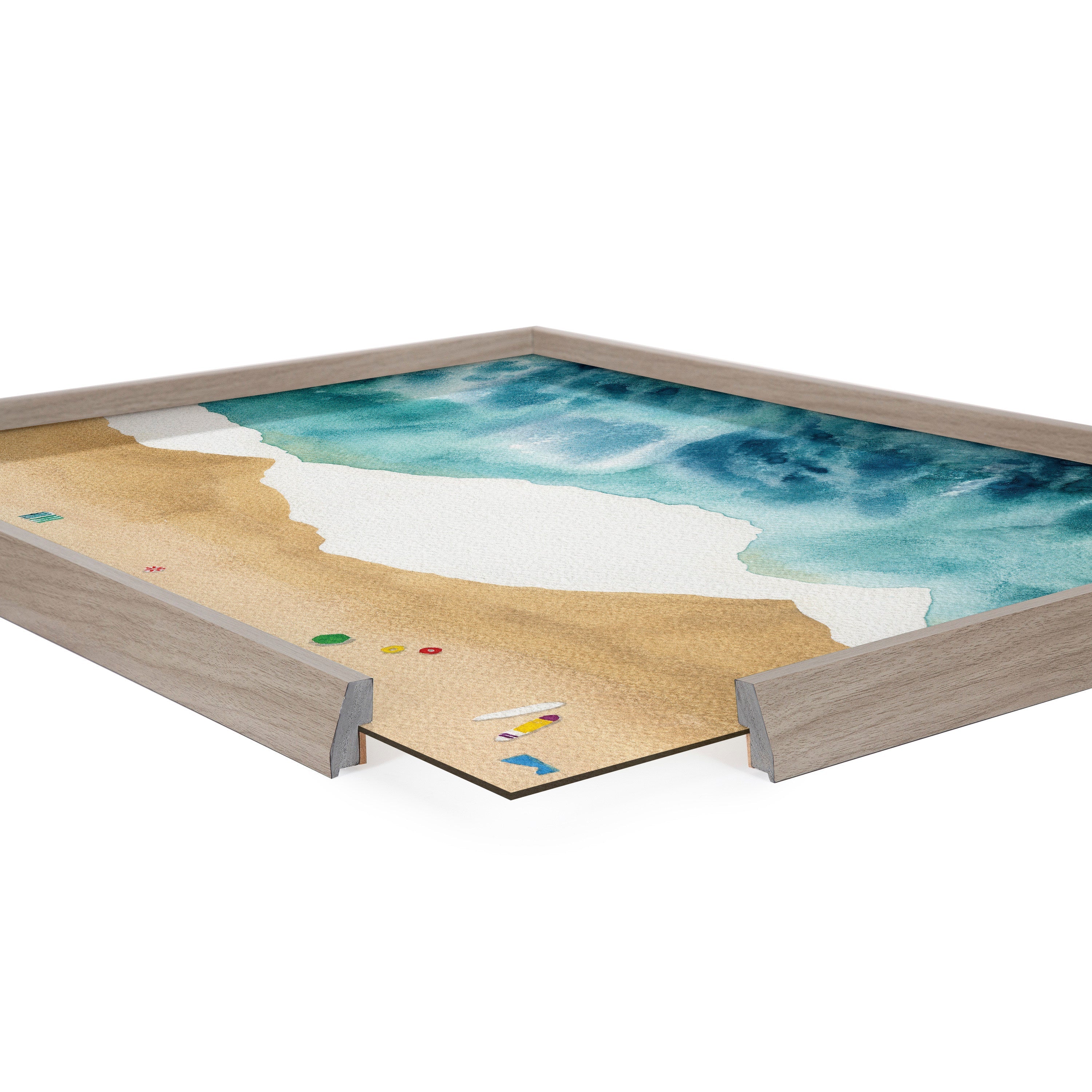 Blake North Shore Framed Printed Glass by kateandlaurel - product image 14 for Resin Society