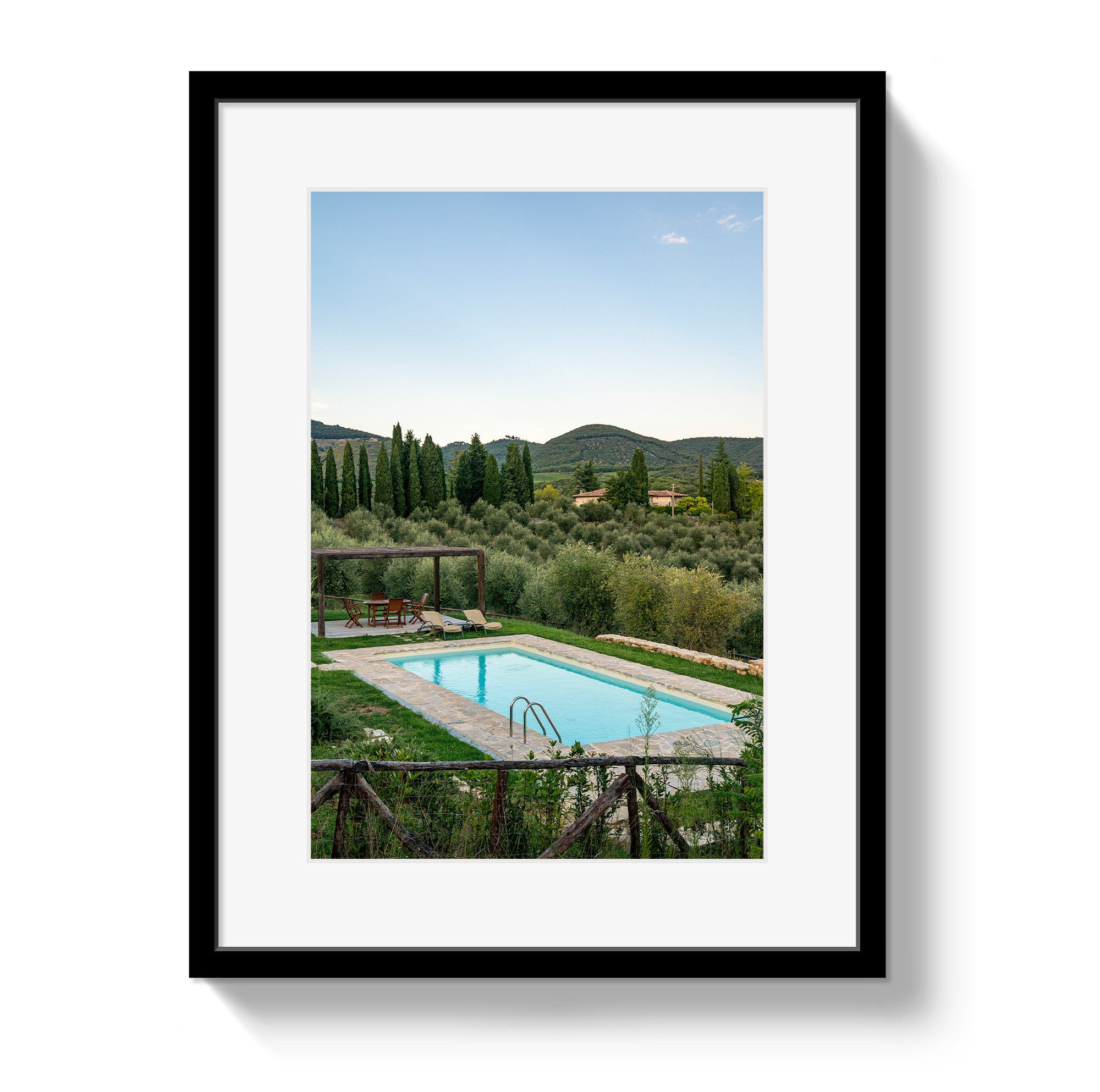 Tuscan Pool View by Johnny Vacay - main product image for Resin Society