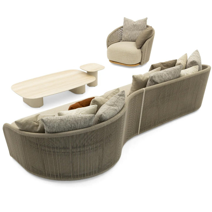 Wave Swivel Armchair Loose pillows by DEKOR - product image 2 for Resin Society