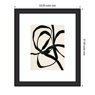 Framed Art Black Twist 1 by Alicia Bock
