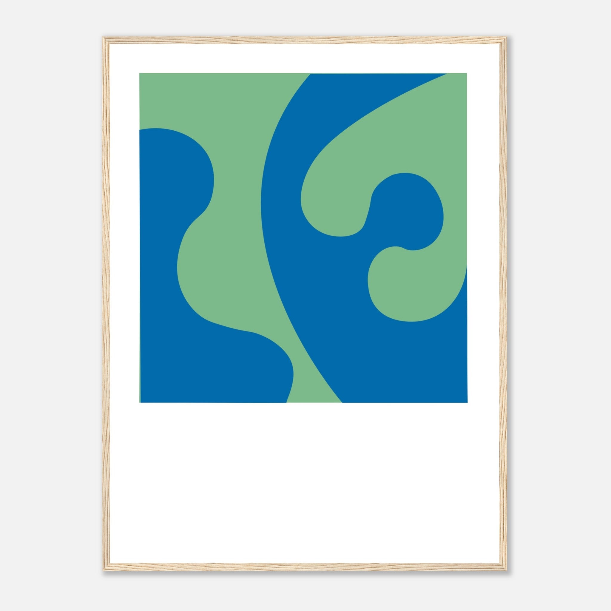 BLUE-GREEN COLOR STUDY Framed Art Print by Holly McWhorter by Holly McWhorter Art: Paintings and Art Prints - product image 2 for Resin Society
