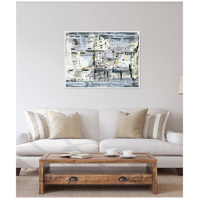 Sylvie Brooklyn Bridge Horizontal Framed Canvas by Leah Nadeau
