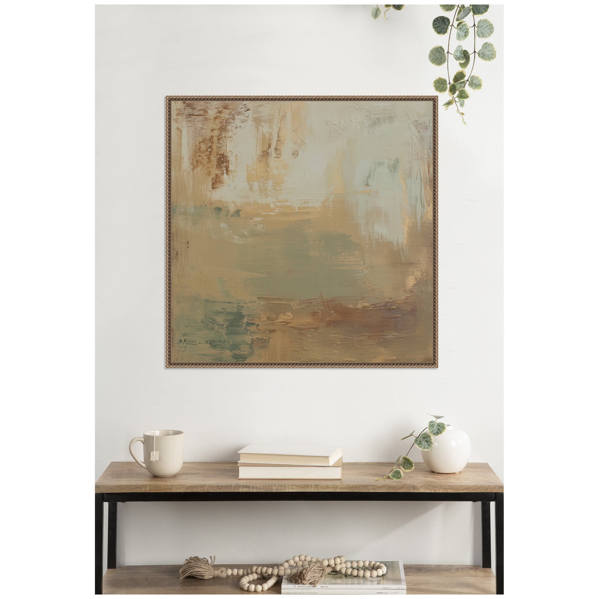 Sage Horizon No.
3 by Amy Lighthall Framed Canvas Wall Art Print
