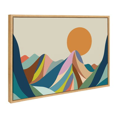 Sylvie Mountains Crop Framed Canvas by kateandlaurel - product image 10 for Resin Society