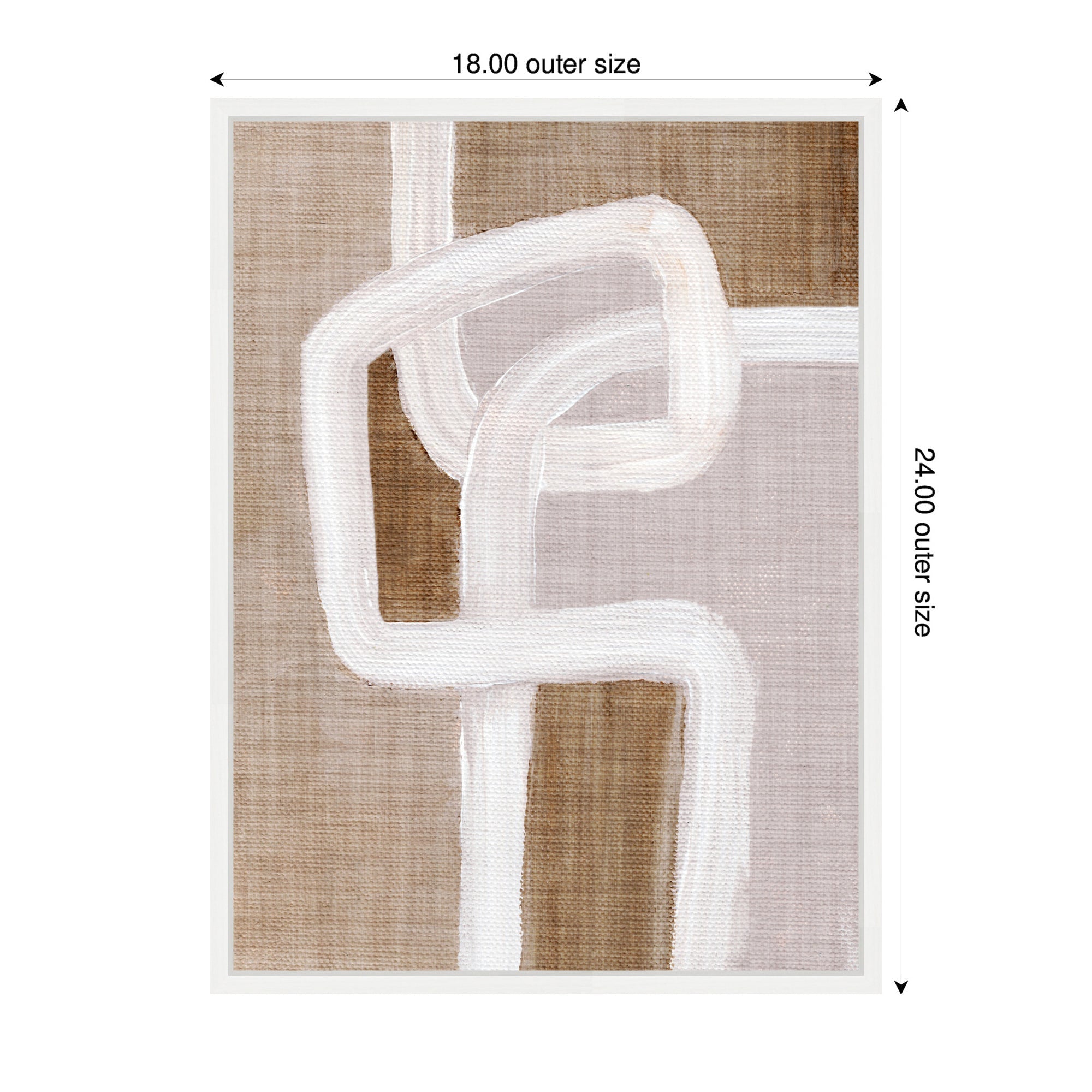 Sylvie Rhythmic Lines l Framed Canvas by Nikita Jariwala