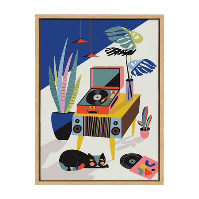 Sylvie Chill Out Saturday Framed Canvas by kateandlaurel - product image 17 for Resin Society