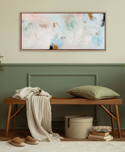 Sylvie Foggy Ice Forest Framed Canvas by Nikita Jariwala