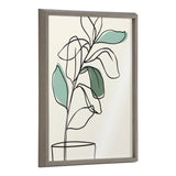 Blake Tranquil Fiddle Leaf Framed Printed Glass by Elizabeth Silver by kateandlaurel - main product image for Resin Society