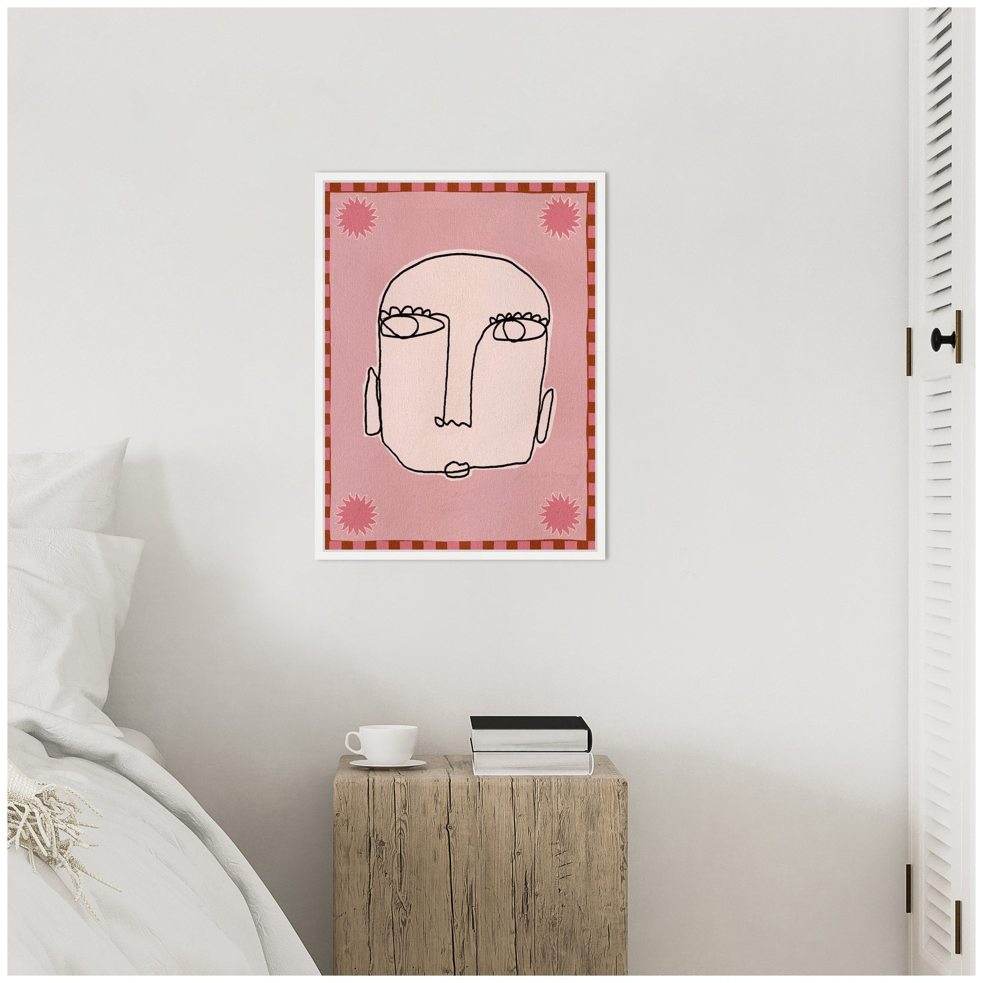 Sylvie Under The Sun 1 Framed Canvas by Shatha Al Dafai