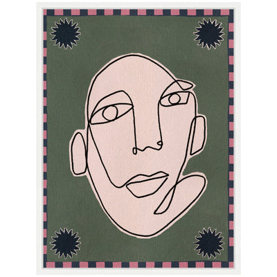Sylvie Under The Sun 5 Framed Canvas by Shatha Al Dafai