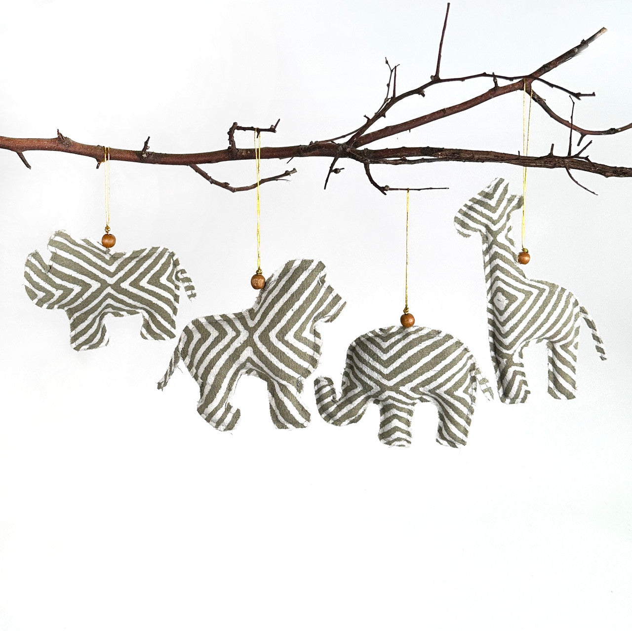 African Animals Ornaments - Set of 4 by Mbare Ltd - main product image for Resin Society