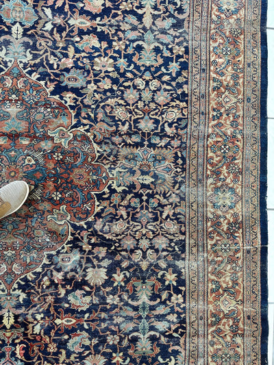 Antique Persian Mahal Rug 8’3”x12’ - Circa 1900 Treasure by Rugistan - product image 12 for Resin Society