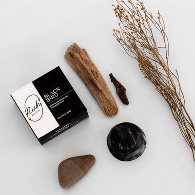 Activated Charcoal Bar Face Soap - Blackbird by Porto Boutique - product image 3 for Resin Society