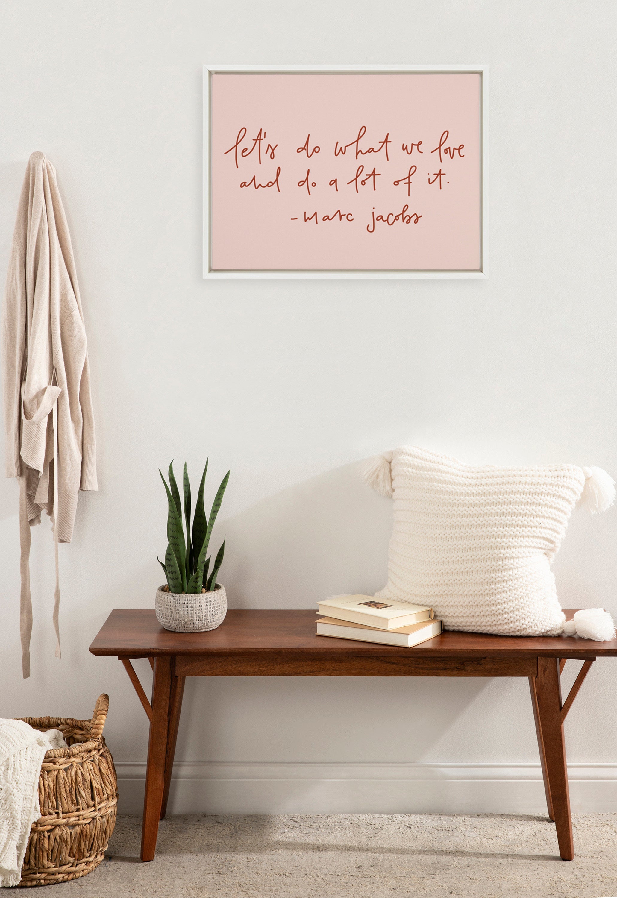 Sylvie Do What We Love Framed Canvas by kateandlaurel - product image 12 for Resin Society