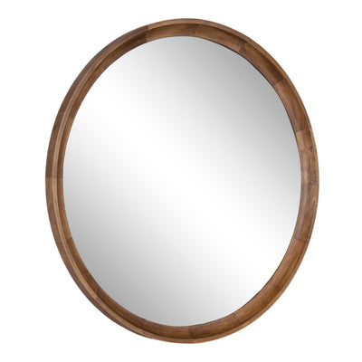 Hatherleigh Round Wood Wall Mirror