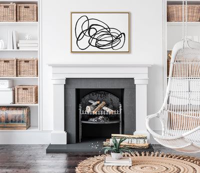 Sylvie Ring of Light 2 Framed Canvas