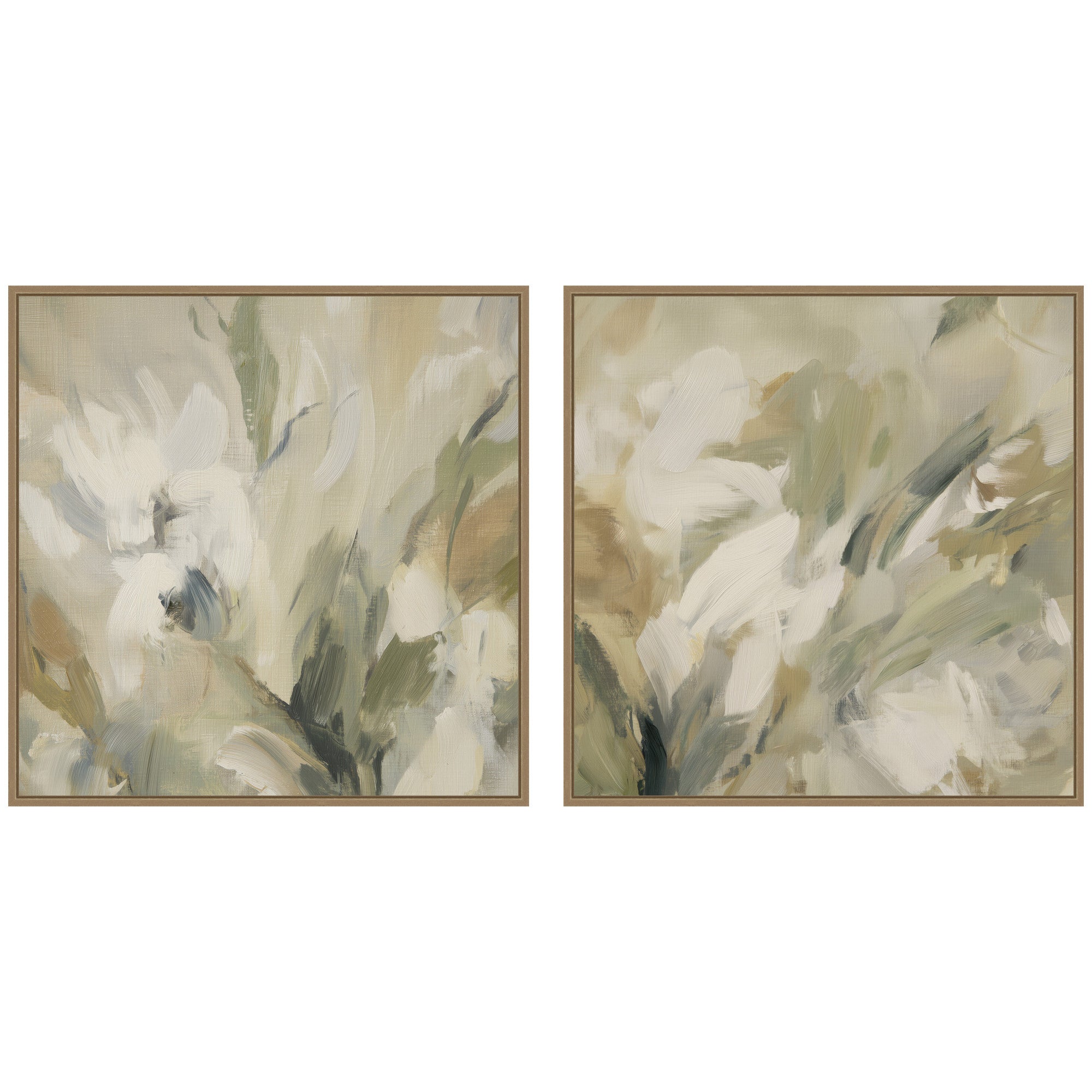 Olive Bloom No.
3 & No.
2 2 Piece Framed Canvas Wall Art Set by Amy Lighthall