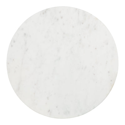 Henshall Marble and Metal Round Side Table