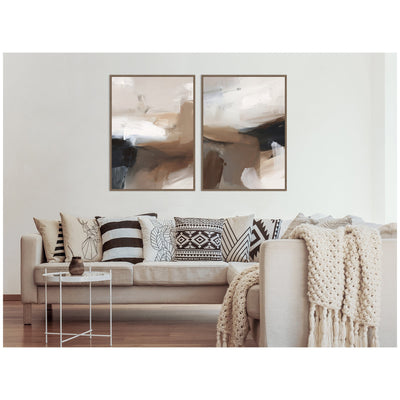 Layered Ground No.
1 & No.
2 2 Piece Framed Canvas Wall Art Set by Amy Lighthall