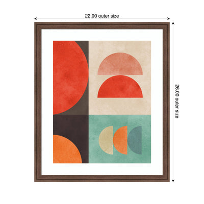 Circles in Harmony No.
11 by Vitor Costa Framed Wall Art Print