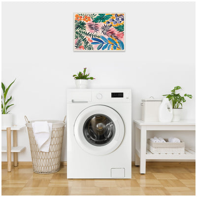 Sylvie Jungle Botanical Framed Canvas by Amy Lighthall