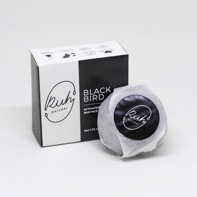 Activated Charcoal Bar Face Soap - Blackbird by Porto Boutique - product image 2 for Resin Society