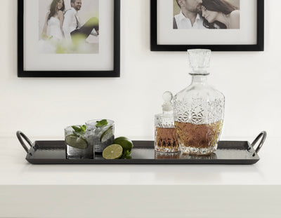 Sanzo Hammered Rectangle Metal Tray