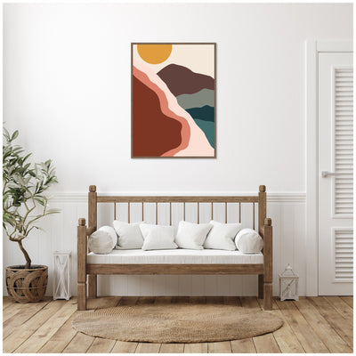 Move Mountains by Alicia Bock Framed Canvas Wall Art Print