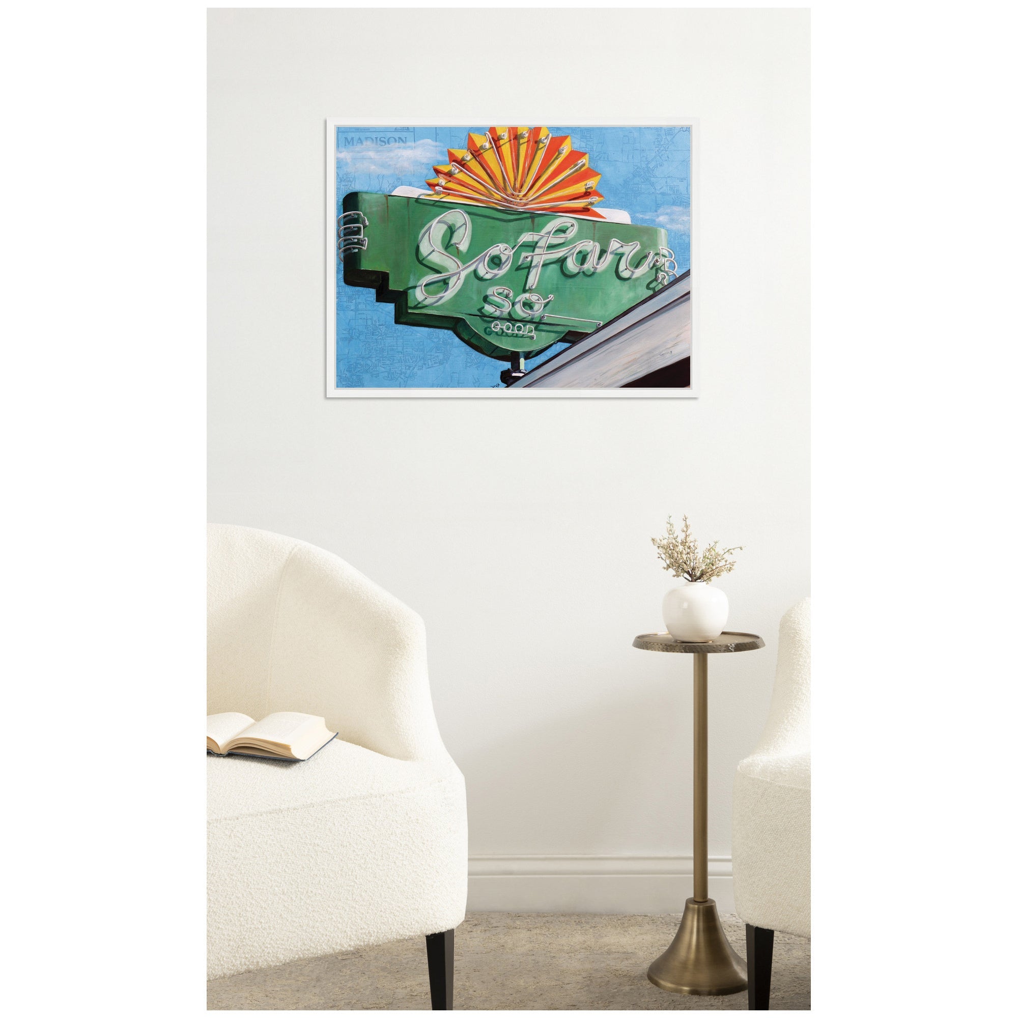 So Far by Krista V.
Allenstein Framed Canvas Wall Art Print